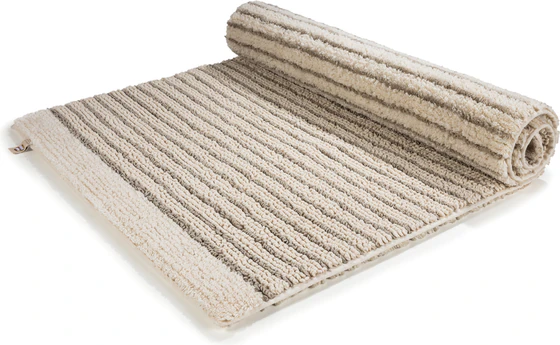 Rhomtuft Badteppich Lin – exklusives Wendemodell aus Baumwolle & Leinen