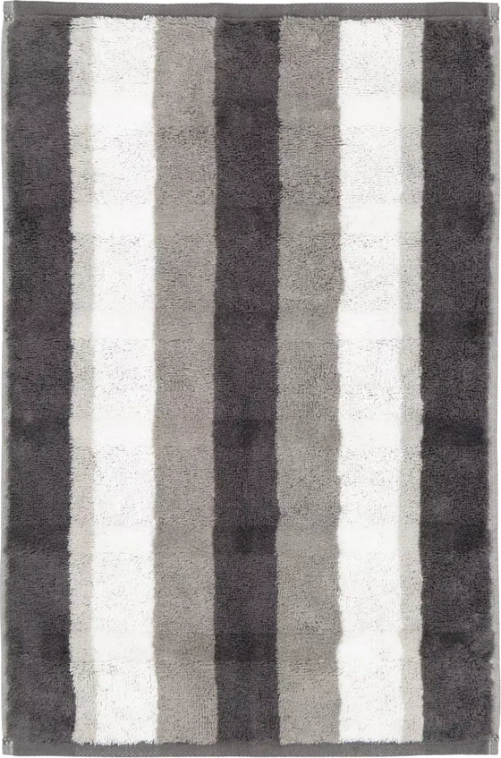 Cawö Frottiertücher Noblesse Stripe 1087 Anthrazit – Edle Handtücher aus 100 % Baumwolle