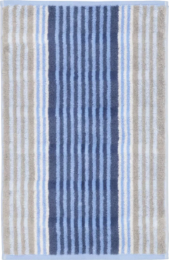 Cawö Frottiertücher Noblesse Harmony 1085 Sky – Edle Baumwoll-Handtücher im Streifendesign