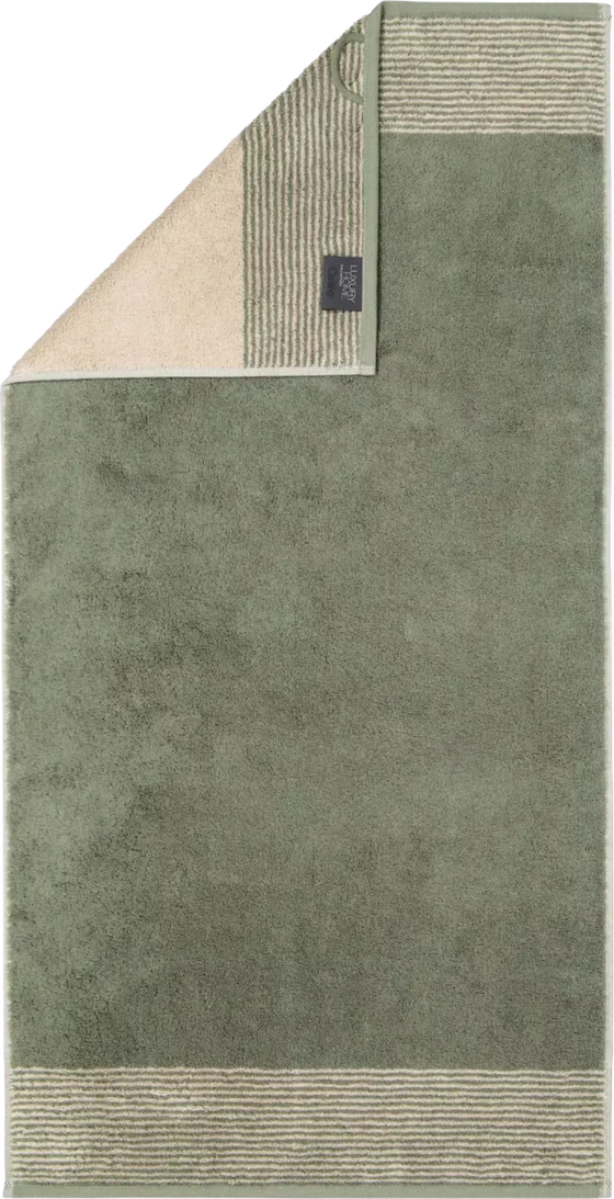 Cawö Frottiertücher Two-Tone 590-34 Field – Hochwertige Walkfrottier-Handtücher aus 100 % Baumwolle