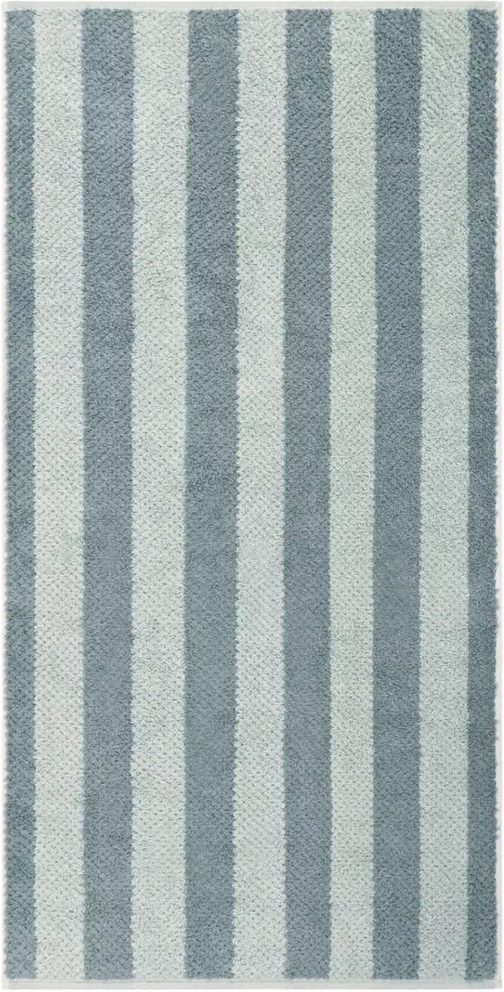 Cawö Frottiertücher Pure Stripes 6502-44 Mystic Green – Edle Streifen-Handtücher aus 100 % Baumwolle