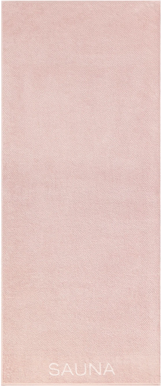 Cawö Saunatuch Pure 6501-383 Puder – Hochwertiges Saunatuch aus 100 % Baumwolle