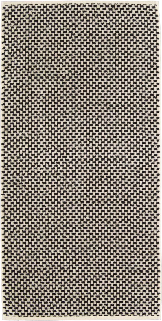 Cawö Frottiertücher Natural 6215-39 Natur-Schwarz – Hochwertige Frottiertücher im Allover-Design