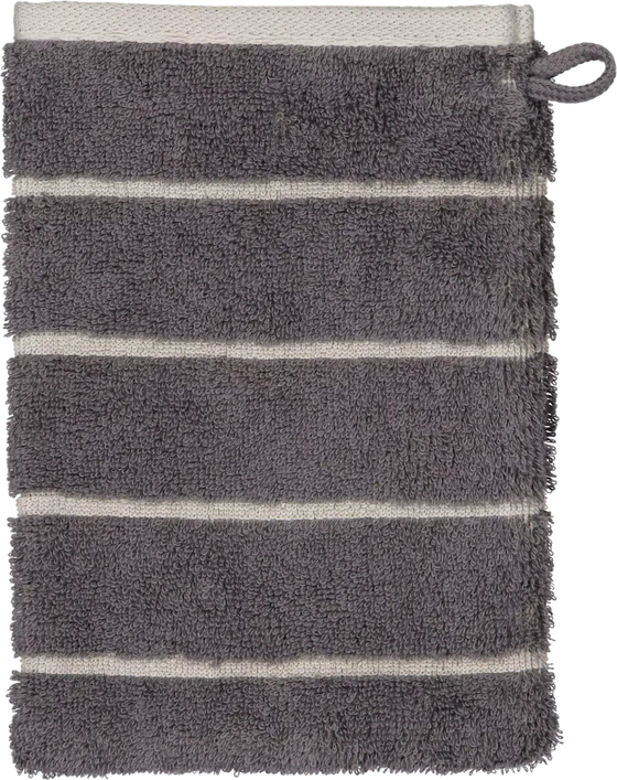 Cawö Handtuch Balance 6232-73 Anthrazit – Hochwertiges Wende-Handtuch im Streifen-Design aus 100 % Baumwolle