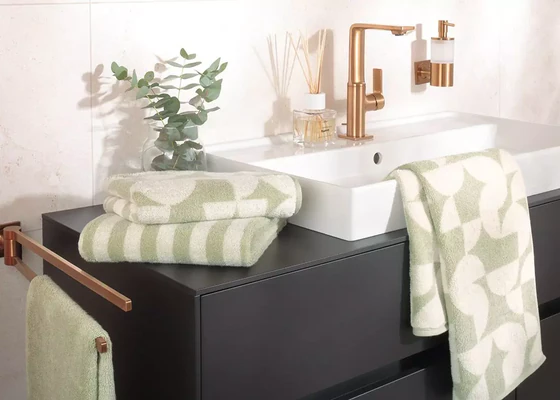 Cawö Handtuch Studio 6252-43 Wasabi – Hochwertiges Handtuch mit Streifen-Design aus 100 % Baumwolle