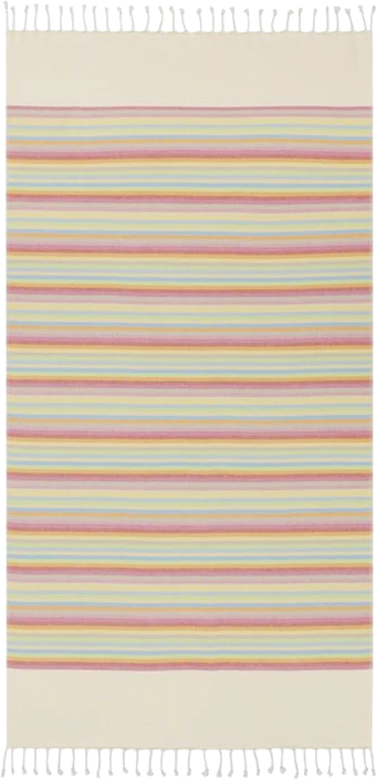 Cawö Hamam Handtuch 5506-25 Multicolor – Edles Hamamtuch mit Fransen aus 100 % Baumwolle
