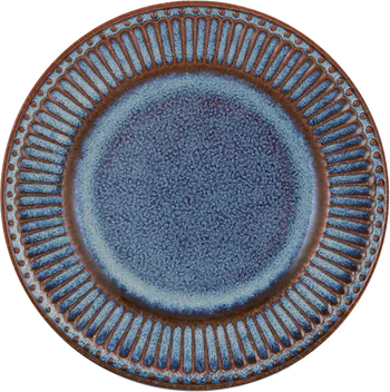 Greengate Alice Kuchenteller Oyster Blue – 17,5 cm, Steingut, mikrowellengeeignet
