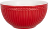 Greengate Servin Bowl / Servierschüssel ALICE in Red – Elegantes Porzellan-Design für stilvolles Servieren