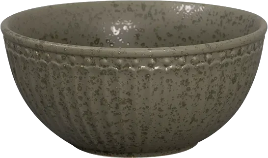 Greengate Müslischale Alie in Olive Green – Hochwertige Porzellan-Müslischale, spülmaschinen- & mikrowellengeeignet