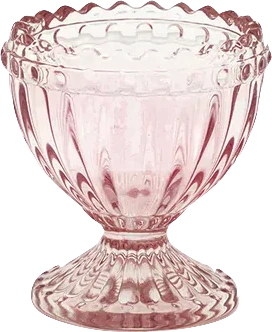 Greengate Alice Glas Eierbecher in Pale Pink – Eleganter Glas Eierbecher für stilvolles Frühstück