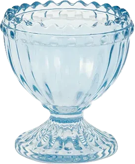 Greengate Alice Glas Eierbecher in Pale Blue – Eleganter Glas Eierbecher für ein stilvolles Frühstück