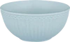 Greengate Müslischale Alie in Ice Blue – Hochwertige Porzellan-Müslischale, 14 cm x 7 cm, spülmaschinen- & mikrowellengeeignet