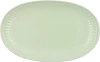 Greengate Biscuit Teller aus der Alice Serie in Pale Green – Hochwertiges Steingut, 14,5 x 23 cm, spülmaschinen- & mikrowellengeeignet