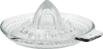 Greengate Alice Zitronenpresse in Clear – Hochwertige Glas-Zitronenpresse, 16 cm Durchmesser, 7 cm Höhe, spülmaschinen- & mikrowellengeeignet