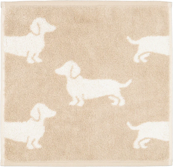 Cawö 3er-Pack We Love Dogs 6249 – Seiflappen mit Hundemotiven in Natur/Beige