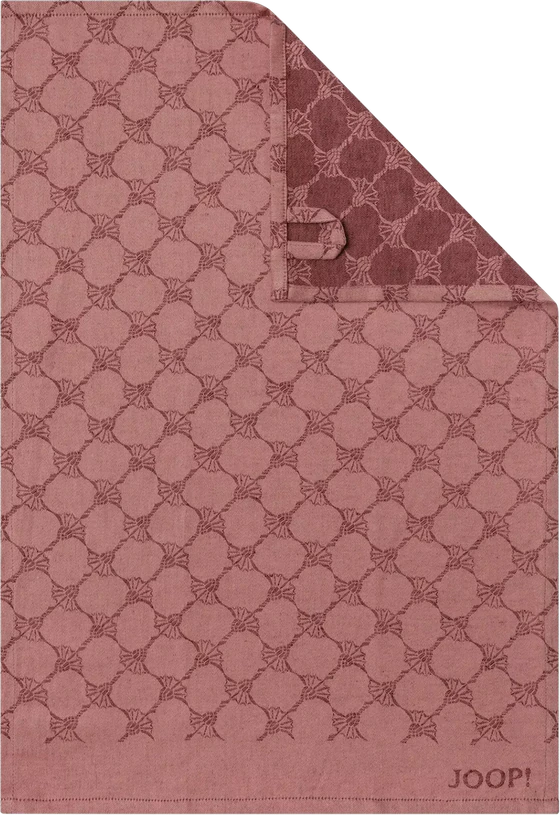 JOOP! Geschirrtuch Cornflower 1700-22 – Halbleinen in edlem Bordeaux