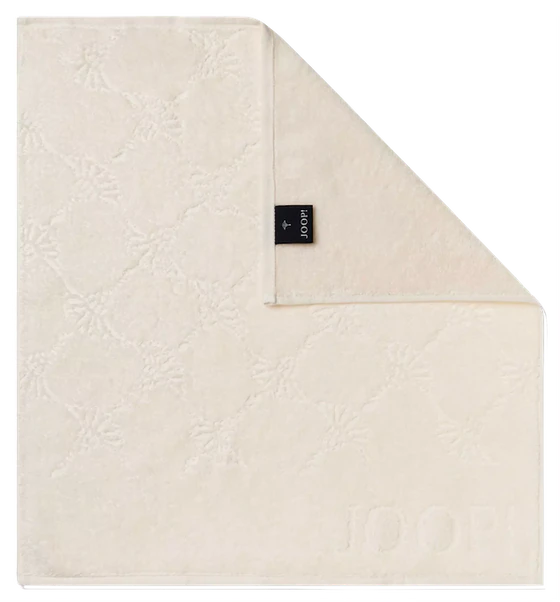 JOOP! Cornflower 1702-356 Geschirrtuch – Frottiertuch in Creme mit Logo & Muster