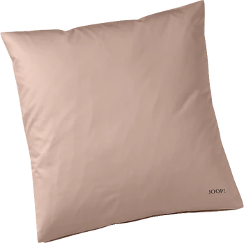JOOP! Kissenhülle Micro Pattern 4040-18 Caramel – Mako-Satin Wendekissen mit Logo