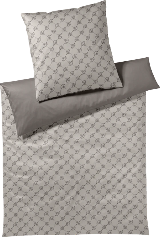 JOOP! Bettwäsche Cornflower Double 4083-17 Taupe – Comfort Satin mit Glanz & Logo