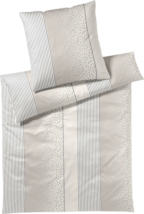 JOOP! Bettwäsche Leo 4112-7 Cream – Comfort Satin mit modernem Animal Print