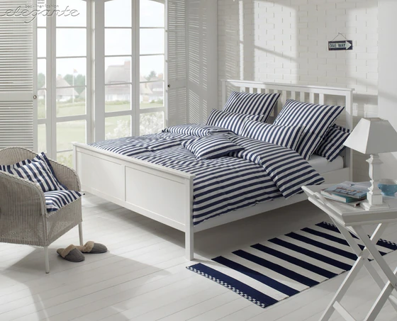 Elegante Lido-Bettwäsche-7022-2-marine: Hautfreundlich, Öko-Tex