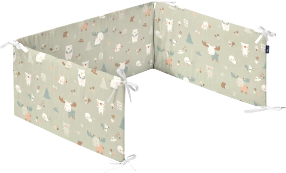 Bettumrandung ALVI Baby Forest 180x35 cm Baumwolle Schutz