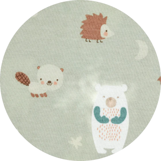 Bettumrandung ALVI Baby Forest 180x35 cm Baumwolle Schutz