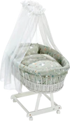 Stubenwagengarnitur ALVI Birthe 3tlg. Baby Forest Baumwolle