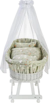 Stubenwagengarnitur ALVI Birthe 3tlg. Baby Forest Baumwolle
