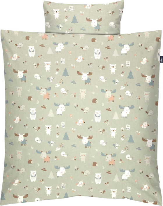 Stubenwagengarnitur ALVI Birthe 3tlg. Baby Forest Baumwolle