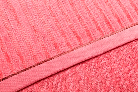 Handtuch Möve Monochrome Stripes Velours Koralle – Weich & Saugstark