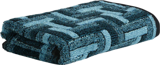 Handtuch Möve Tide Tiles 50x100 cm Blau Türkis – Saugfähig, Weich