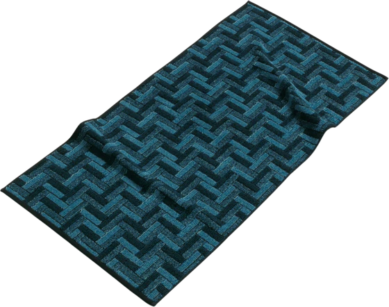 Handtuch Möve Tide Tiles 50x100 cm Blau Türkis – Saugfähig, Weich
