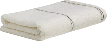 Handtuch Möve Vibrant Opulence Ivory Glanzstreifen Baumwolle