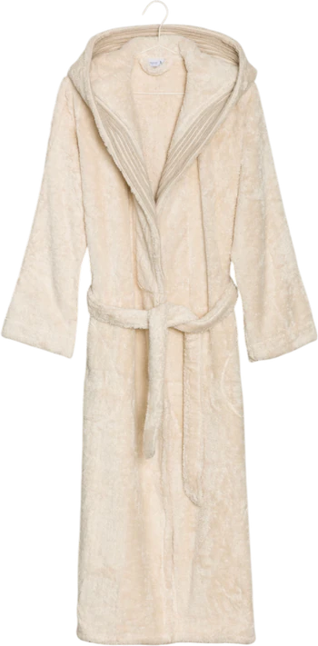 Kapuzen-Bademantel Möve Wellness 100 % Baumwolle nature