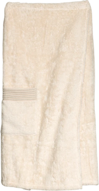 Wellness-Sarong Möve Chenillebiesen Baumwolle Nature Unisex