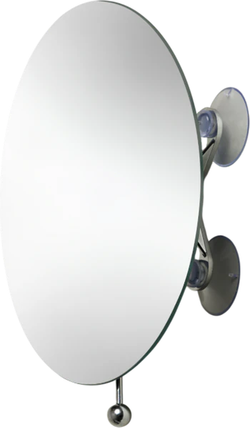 Kosmetikspiegel Möve 17cm Silber – Saugnapf-Befestigung