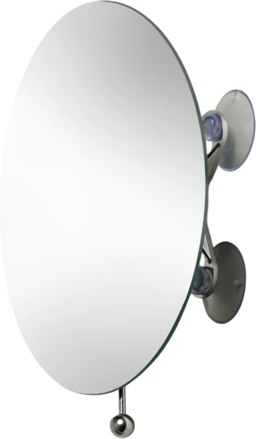 Kosmetikspiegel Möve 17cm Silber – Saugnapf-Befestigung