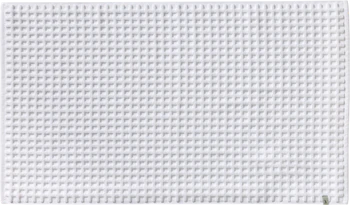 Badteppich Möve Piquée 60x60 Weiß – Saugfähig Baumwolle