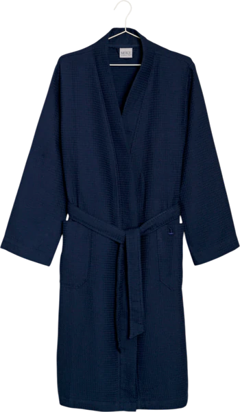 Kimono-Bademantel Möve Waffelpiquée snow – 100 % Baumwolle