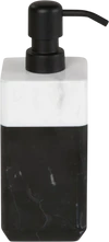 Flüssigseifenspender Möve+ Schwarz/Weiß – Soft-Touch, 300ml