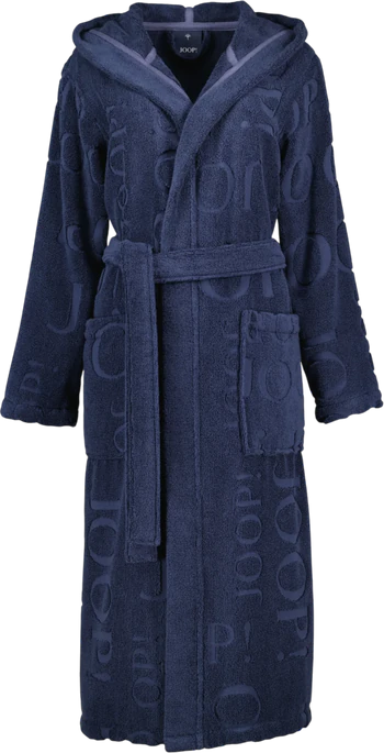 Damen-Bademantel Joop! 1663-175 Uni-blau – Weiches Walkfrottier