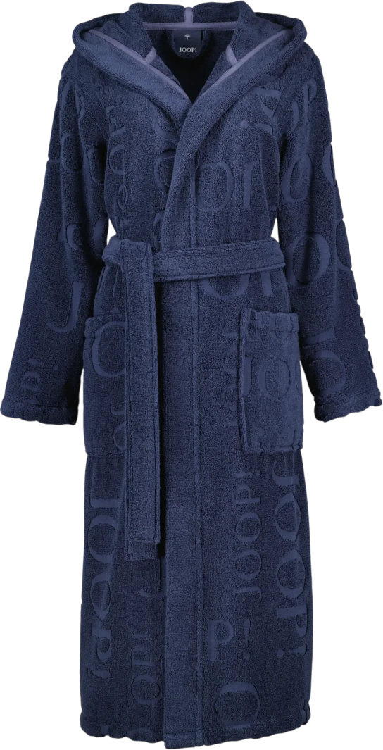 Damen-Bademantel Joop! 1663-175 Uni-blau – Weiches Walkfrottier