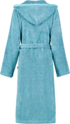Damen-Bademantel Cawö 6432-47 Türkis – Weicher Walkvelours