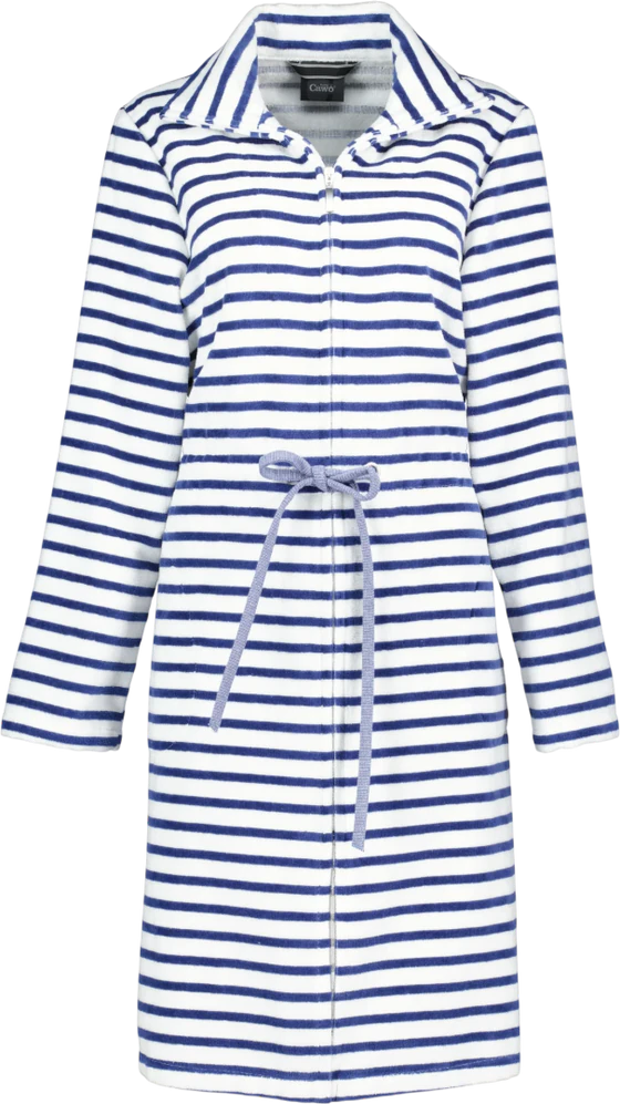Damen-Bademantel Cawö 6597-16 Navy – Leicht & Hautfreundlich