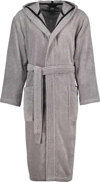Herren-Bademantel Cawö 833-79 stein – 100% Baumwolle, saugfähig