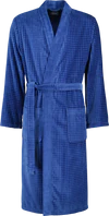 Herren-Bademantel Cawö 3714-166 Saphir – Weicher Baumwoll-Kimono
