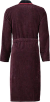 Herren-Bademantel Cawö 4839-92 Rot-Schwarz Walkvelours