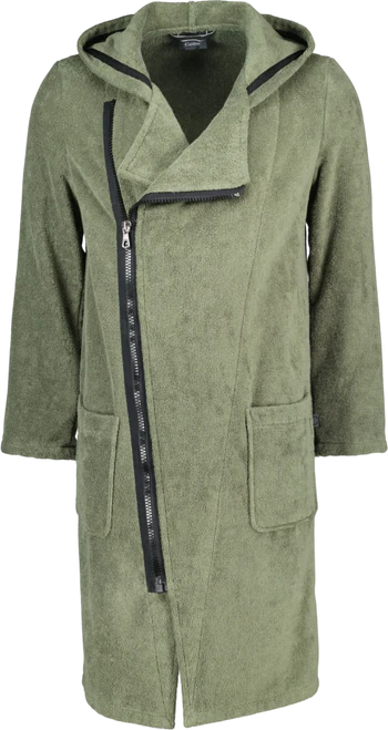 Herren-Bademantel Cawö 6516-453 Schwarz – Baumwolle & Kapuze