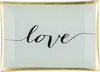 Dekorativer Glasteller Weiß Love Plates M von GIFTCOMPANY